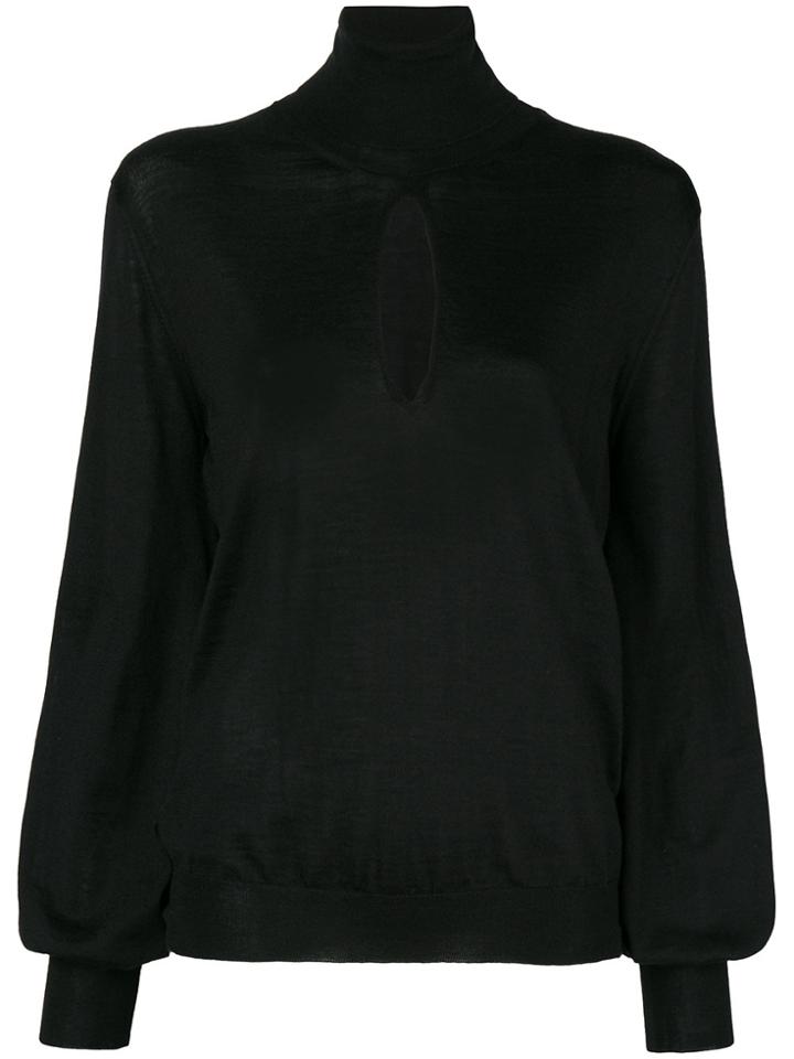 Tom Ford Keyhole Detail Sweater - Black