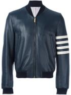 Thom Browne Stripe Sleeve Detail Jacket - Blue