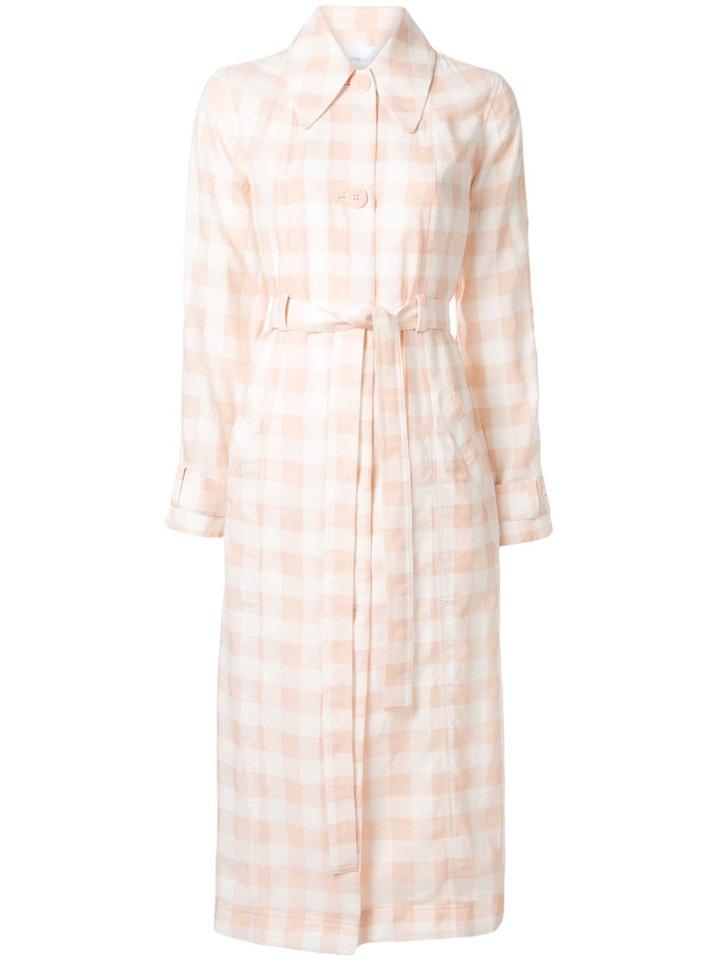 Alice Mccall Check Print Trench Coat - Pink