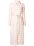 Alice Mccall Check Print Trench Coat - Pink