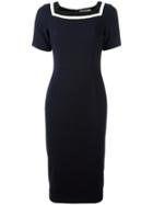 Goat Davina Dress, Women's, Size: 14, Blue, Wool/acetate/polyester
