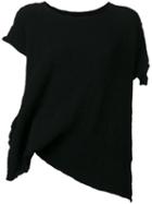 Issey Miyake Cauliflower Shortsleeved Top, Women's, Black, Cotton/polyurethane