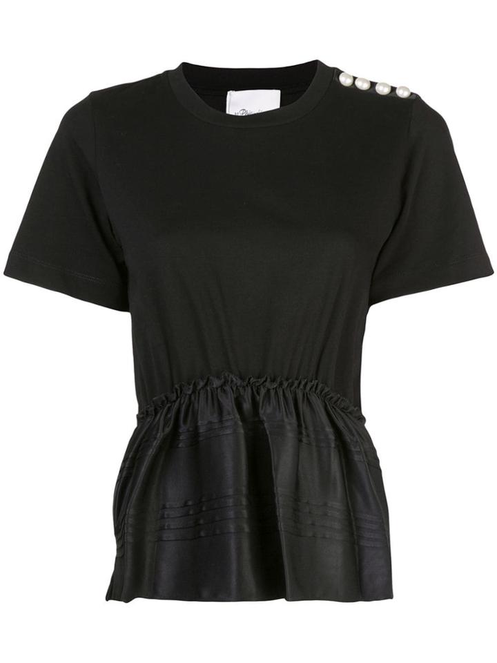 3.1 Phillip Lim Peplum T-shirt - Black