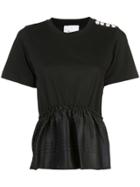 3.1 Phillip Lim Peplum T-shirt - Black