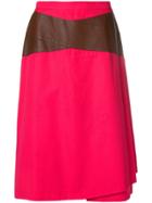 Gianfranco Ferre Vintage Contrast Detail Skirt - Pink & Purple