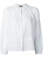 Isabel Marant Embroidered Blouse, Women's, Size: 40, White, Ramie/polyester