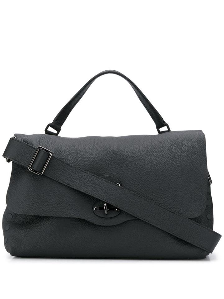Zanellato Textured Messenger Bag - Black