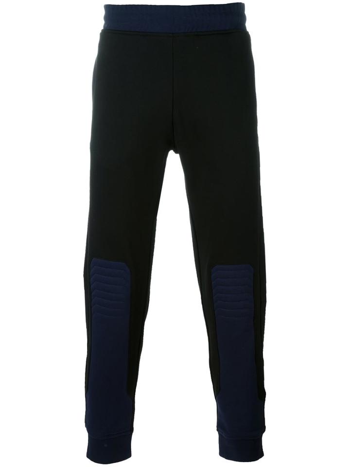 Love Moschino Legs Contrast Track Pants, Men's, Size: Medium, Black, Cotton