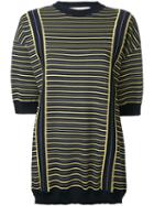 Marni - Striped Knitted Sweater - Women - Cotton - 36, Women's, Blue, Cotton