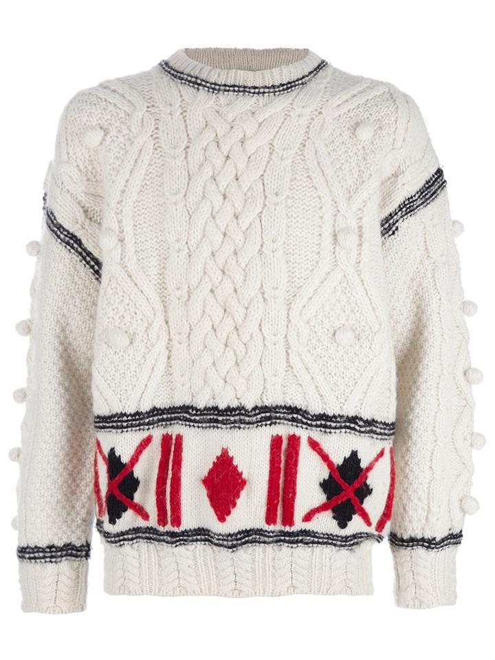 Kansai Yamamoto Vintage Cable Knit Jumper