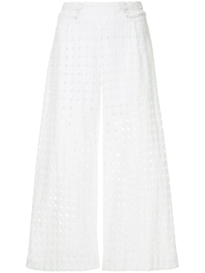 Suboo Broderie Anglaise Culottes - White