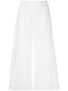 Suboo Broderie Anglaise Culottes - White