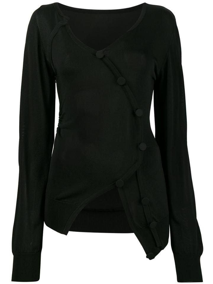 Jacquemus Le Cardigan Tordu Top - Black