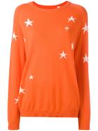 Chinti And Parker Star Intarsia Jumper, Size: Small, Yellow/orange, Cashmere