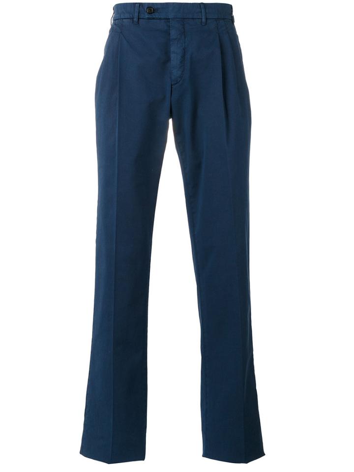 Gabriele Pasini Straight-leg Trousers, Men's, Size: 48, Blue, Cotton/spandex/elastane