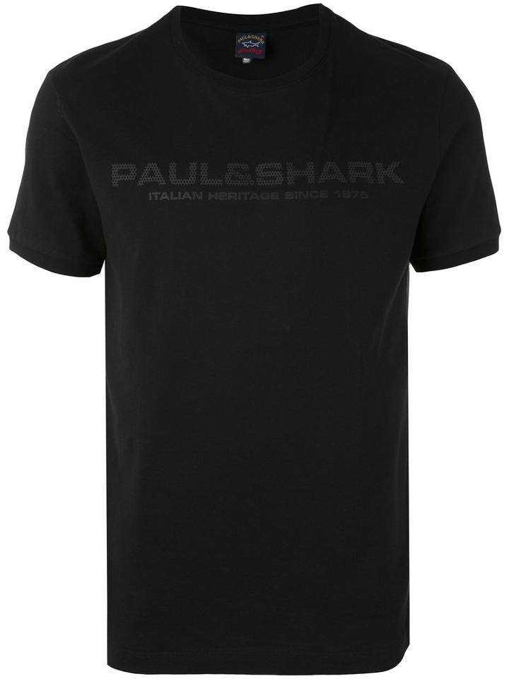Paul & Shark - Logo T-shirt - Men - Cotton - Xl, Black, Cotton