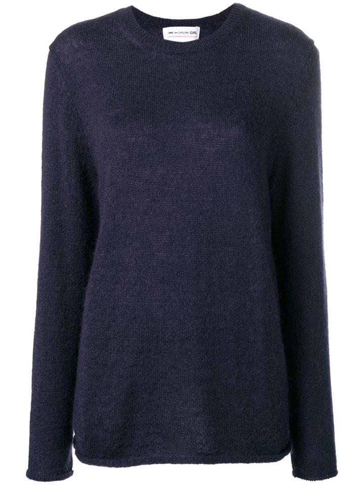 Comme Des Garçons Girl Fine Knit Jumper - Blue