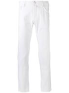 Jacob Cohen Skinny Jeans, Men's, Size: 36, White, Cotton/spandex/elastane