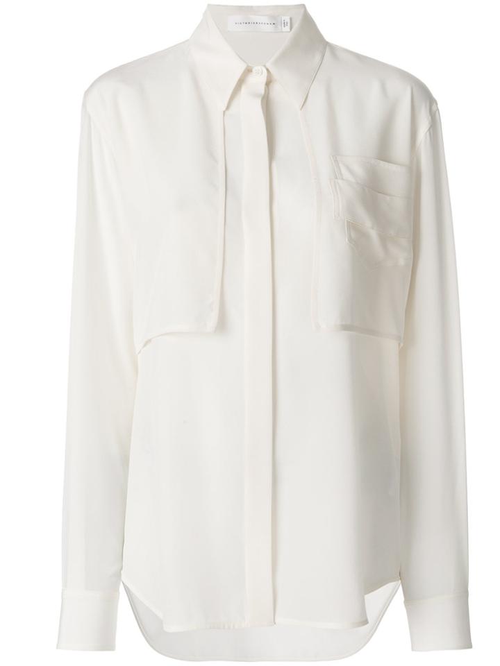 Victoria Beckham Chest Pockets Shirt - White