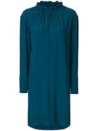 Marni Puckered Crewneck Dress - Blue