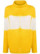 Suzusan Cashmere Two-tone Sweater - Yellow