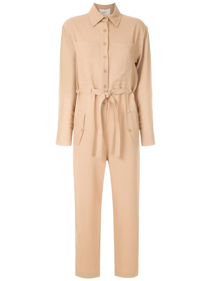 Egrey Lace Up Jumpsuit - Neutrals