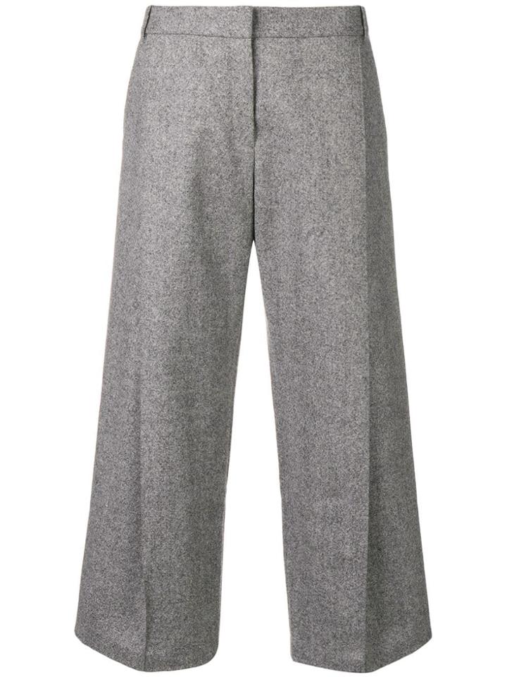 Barbara Bui Wide Leg Cropped Trousers - Grey