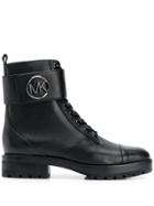 Michael Michael Kors Top Strap Boots - Black