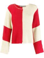 Raquel Allegra Bold Stripe Jumper - Neutrals