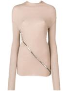 Rick Owens Lilies Embellished Turtleneck Sweater - Neutrals