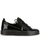 Giuseppe Zanotti Design May London Low-top Sneakers, Women's, Size: 37, Black, Patent Leather/leather/rubber