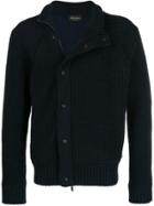 Roberto Collina Button Up Ribbed Cardigan - Blue