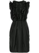 Giambattista Valli Ruffle Embellished Dress - Black