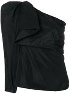 Stella Mccartney Asymmetric One Sleeve Top - Black