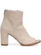 Officine Creative Open Toe Ankle Boots, Women's, Size: 38.5, White, Leather