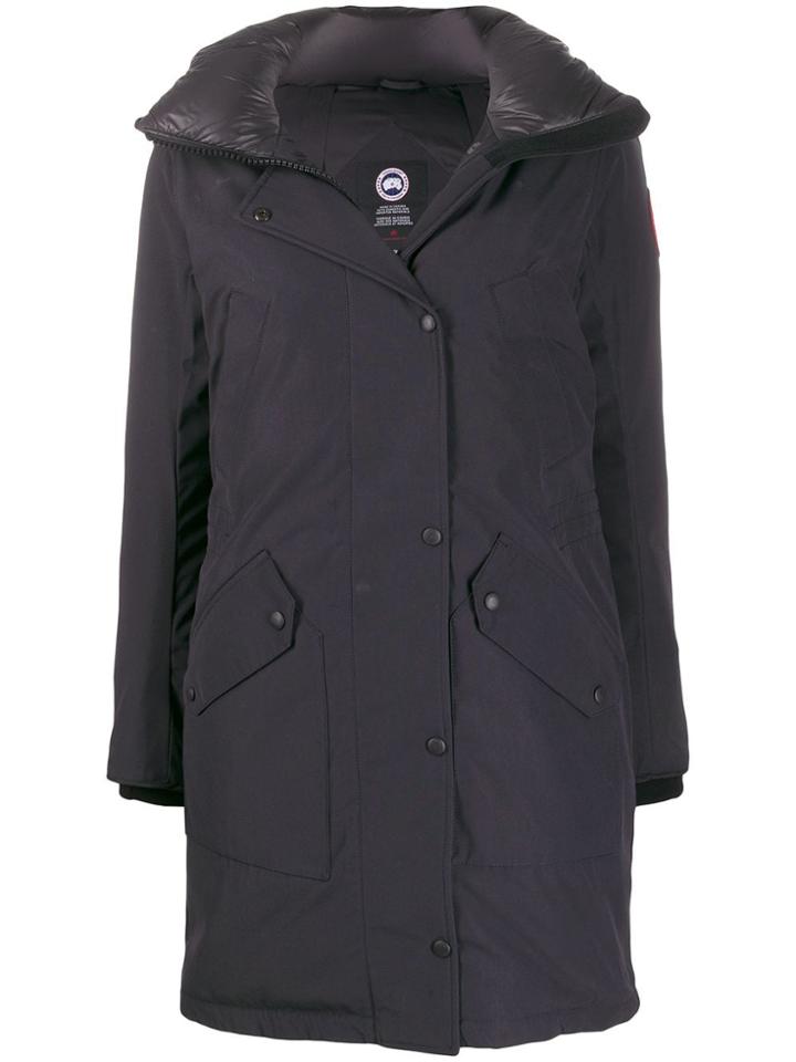 Canada Goose Fur-trim Hooded Parka Coat - Black