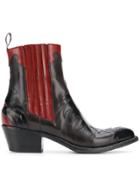 Sartore Ankle Cowboy Boots - Black
