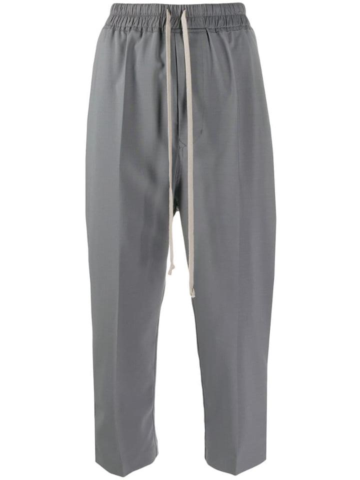 Rick Owens Balloon-leg Cropped Trousers - Blue