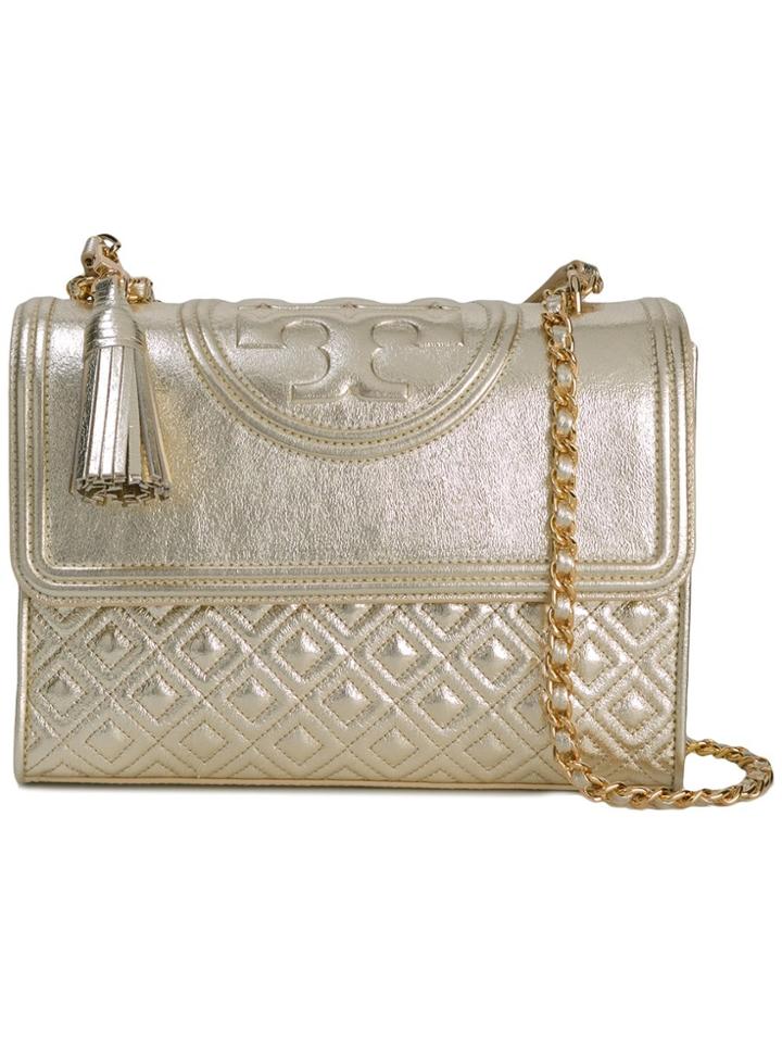 Tory Burch Fleming Crossbody Bag - Metallic
