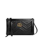Gucci - Gg Marmont Pouch - Women - Leather/metal/microfibre - One Size, Black, Leather/metal/microfibre