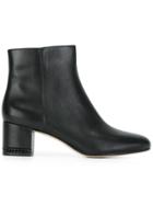 Michael Michael Kors Heel Embellished Ankle Boots - Black