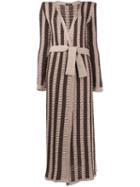 Balmain Long Striped Cardigan