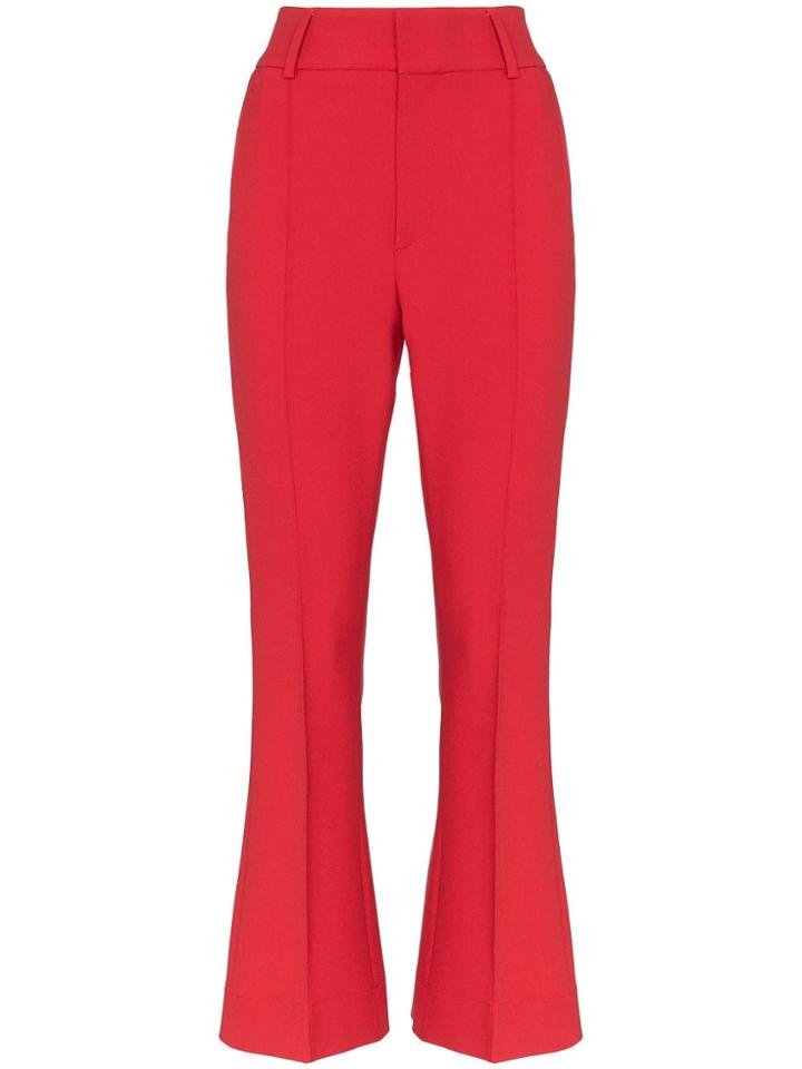 By Timo Kick Flare Suit Trousers - Red