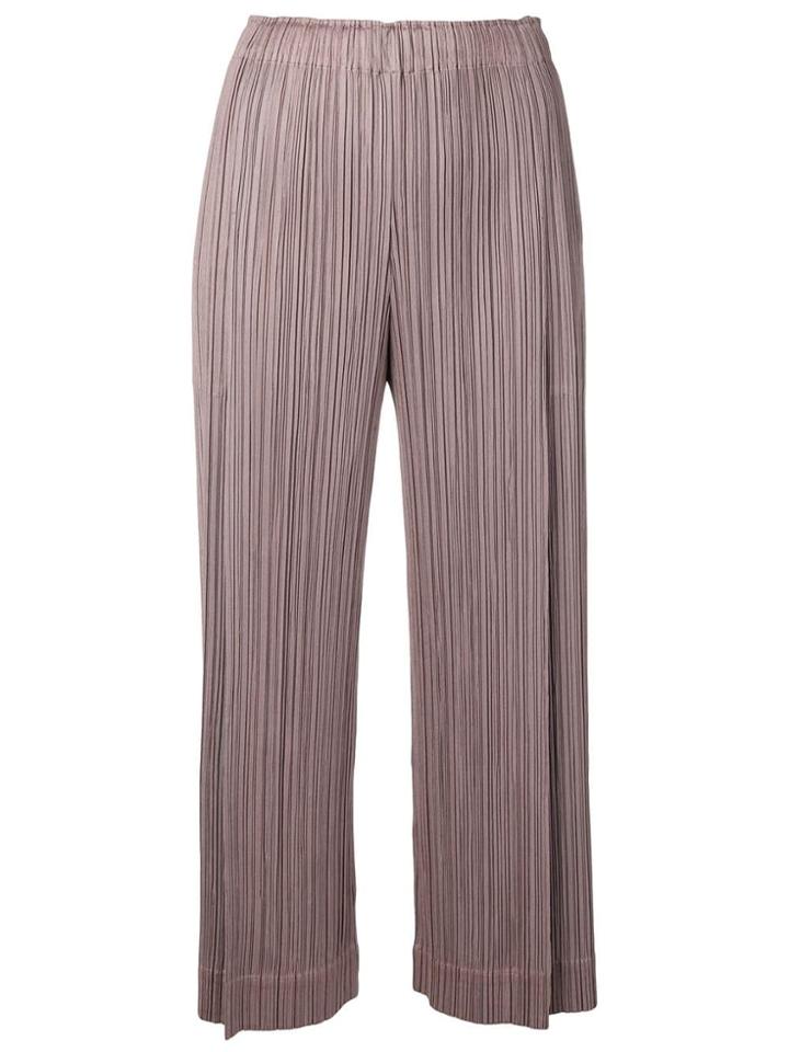 Pleats Please Issey Miyake Plissé Trousers - Brown