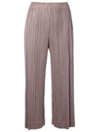 Pleats Please Issey Miyake Plissé Trousers - Brown