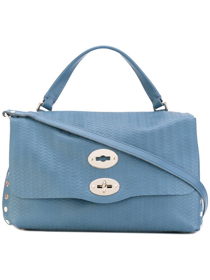Zanellato Cross-body Satchel Tote - Blue