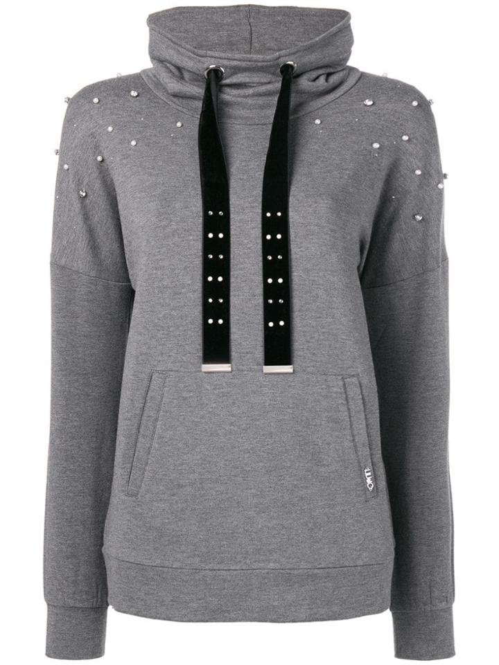 Liu Jo Embellished Hoodie - Grey