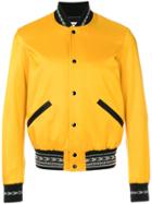 Saint Laurent Varsity Bomber Jacket - Yellow & Orange