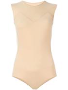 Maison Margiela Sleeveless Body, Women's, Size: 42, Nude/neutrals, Polyamide/spandex/elastane