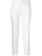 Etro Cropped Trousers, Women's, Size: 44, White, Cotton/spandex/elastane
